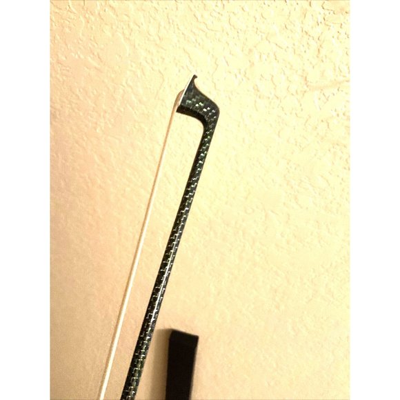 Carbon Fiber Professional Violin Bow 4/4 Green Braided With hard Case - Picture 2 of 10